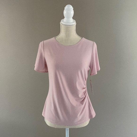 Clara Sun Woo Rose Side Cinched Top - Picture 2 of 5